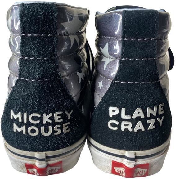 Vans x Disney Sk8-Hi Plane Crazy Womens 7.5 Mens 6 Skateboard Streetwear Skater - Picture 4 of 10